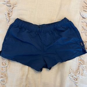 Patagonia Navy Barely Baggies Shorts (2.5”)
